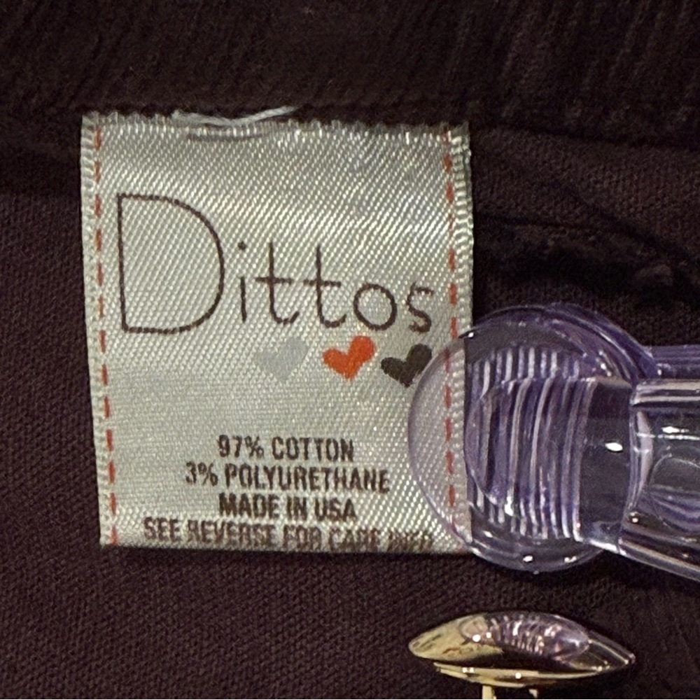 SOLD Vintage Dittos Corduroy Flare Pants Size 28 Brown Wide Leg Y2K Hippie - Picture 11 of 13